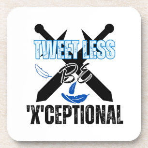 ツイートを減らす、'X'ceptional.w コースター