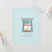 ツイートハートバードバレンタインデーのカード カード (正面/裏面インサイチュ)