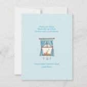 ツイートハートバードバレンタインデーのカード カード (裏面)