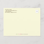 ツイートベビー告知はがき（オレンジ） 案内ポストカード (裏面)