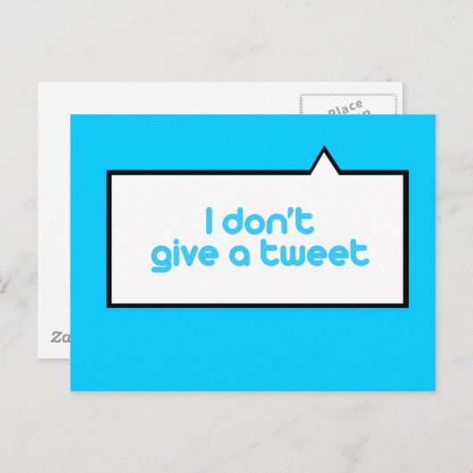 ツイート与えしない ポストカード (正面/裏面)
