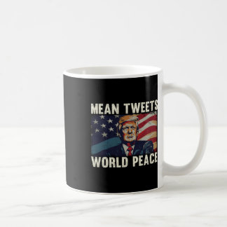 ツイート世界平和ドナルド・トランプ愛国者 コーヒーマグカップ
