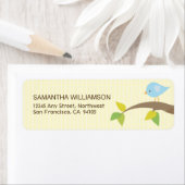 ツイート！ツイート！差出人住所ラベル（黄色） ラベル (インサイチュ)