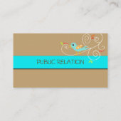 ツイート、ツイート……SEOマーケティング/DIY背景色 名刺 (裏面)