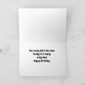 ツイート**13誕生日があなたを望む** カード (内部)