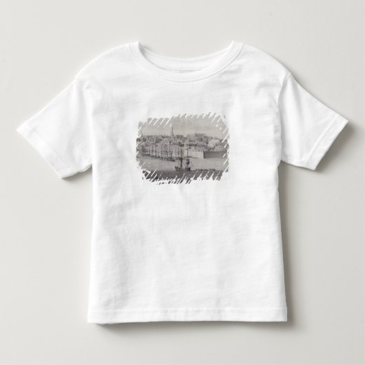 ツイードにBerwick、c.1743-45 (pの南眺め トドラーTシャツ (正面)