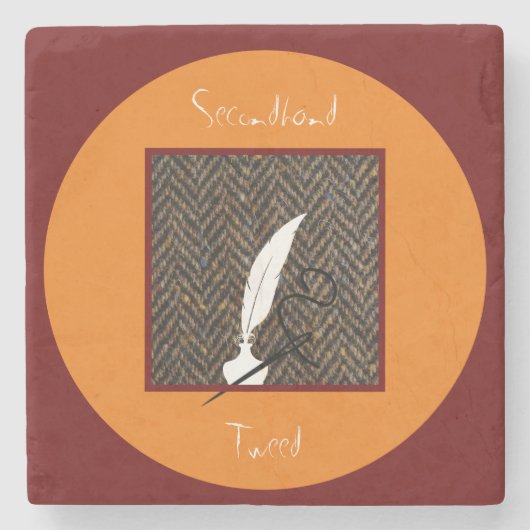 ツイードのコースター ストーンコースター (正面)