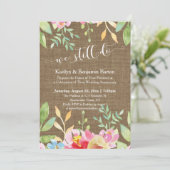 ツイードのレースのライトの紐　私たちはいまだに　周年記念 招待状 (スタンド正面)