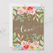 ツイードのレースのライトの紐　私たちはいまだに　周年記念 招待状 (裏面)