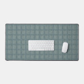ツイードウールグレーとセージ デスクマット (キーボード&マウス)