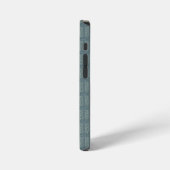 ツイードウールグレーとセージ iPhoneケース (左側面)
