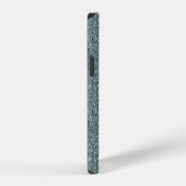 ツイードウールグレーとセージ iPhoneケース (右側面)