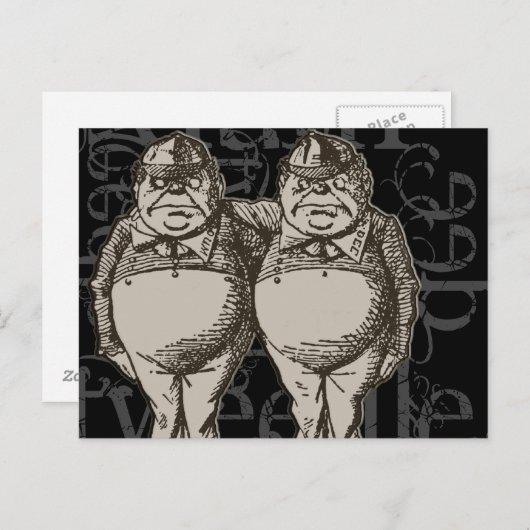 ツイードルダム＆ツイードルディー グランジ（単一フィギュア） ポストカード (正面/裏面)