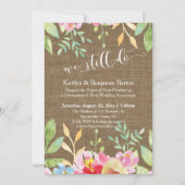 ツイードレースライトストリングス 私たちはいまだに アニバーサリー 招待状 (正面)