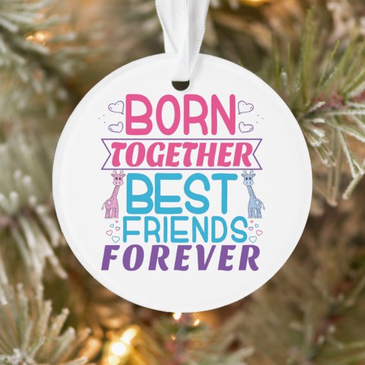 ツイ最高のンフレンズフォーエバー – 少年と少女 オーナメント (ツリー)