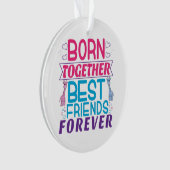 ツイ最高のンフレンズフォーエバー – 少年と少女 オーナメント (正面)