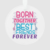 ツイ最高のンフレンズフォーエバー – 少年と少女 オーナメント (裏面)