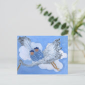 ツイ飛んでいるンボーイベビー：スーザンPayne-Trutnaはがき ポストカード (スタンド正面)