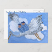 ツイ飛んでいるンボーイベビー：スーザンPayne-Trutnaはがき ポストカード (正面/裏面)