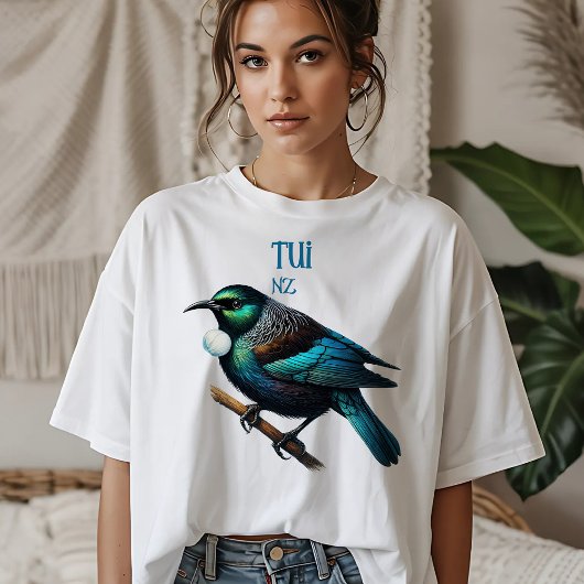ツイ - ニュージーランドの在来鳥 Tシャツ