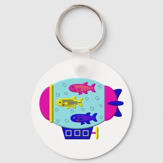 ツェッペリンに棲む可愛いゼブラ キーホルダー (正面)