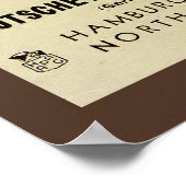 ツェッペリンヒンデンバーグヴィンテージ旅行ポスター ポスター (角)