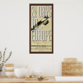 ツェッペリンヒンデンバーグヴィンテージ旅行ポスター ポスター (キッチン)