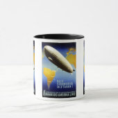 ツェッペリン伯号のヴィンテージのドイツ旅行 マグカップ (中央)