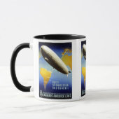 ツェッペリン伯号のヴィンテージのドイツ旅行 マグカップ (左)