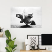 ツェッペリン飛行船ポスター ポスター (ホームオフィス)