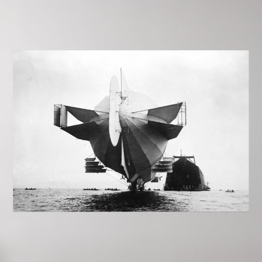 ツェッペリン飛行船ポスター ポスター (正面)