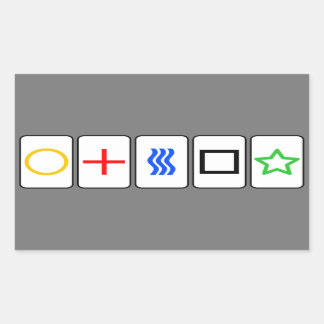 ツェナーカードシール – グレー 長方形シール