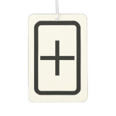 ツェナーカード |プラス記号 カーエアーフレッシュナー (正面)