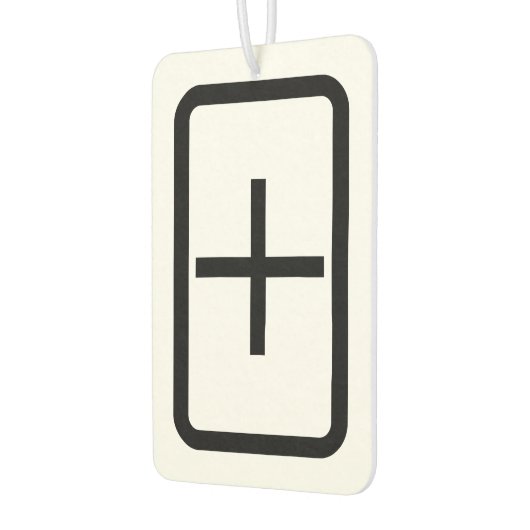 ツェナーカード |プラス記号 カーエアーフレッシュナー (左)