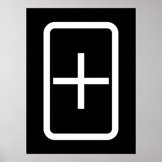 ツェナーカード |プラス記号 ポスター (正面)