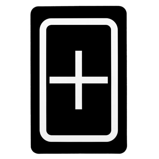 ツェナーカード |プラス記号 マグネット (縦)