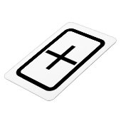 ツェナーカード |プラス記号 マグネット (左側)