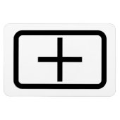 ツェナーカード |プラス記号 マグネット (横)
