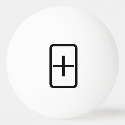 ツェナーカード |プラス記号 卓球ボール (正面)