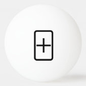 ツェナーカード |プラス記号 卓球ボール (裏面)