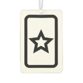 ツェナーカード |中空の5つ星 カーエアーフレッシュナー (裏面)