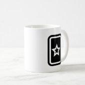 ツェナーカード |中空の5つ星 コーヒーマグカップ (正面右)