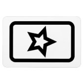 ツェナーカード |中空の5つ星 マグネット (横)