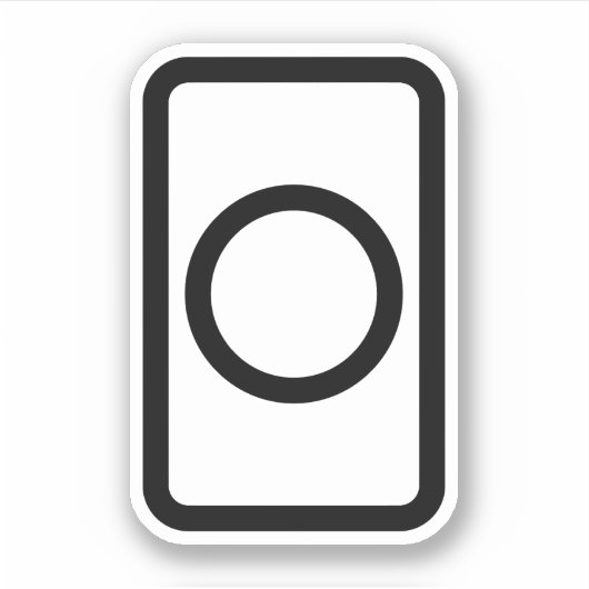 ツェナーカード |中空円 シール (正面)