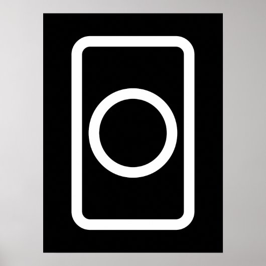 ツェナーカード |中空円 ポスター (正面)