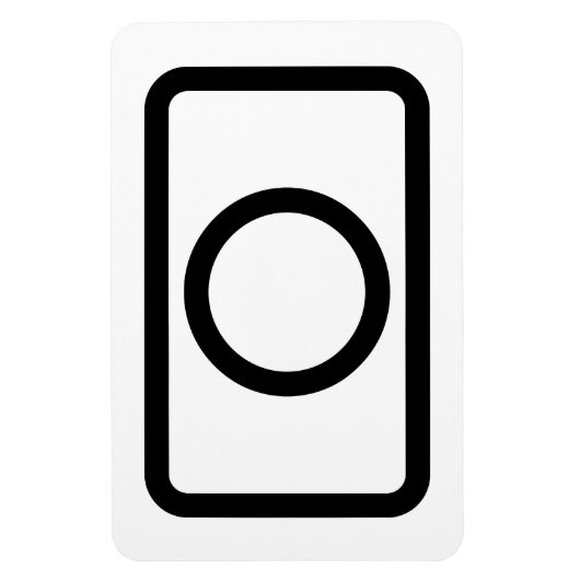 ツェナーカード |中空円 マグネット (縦)