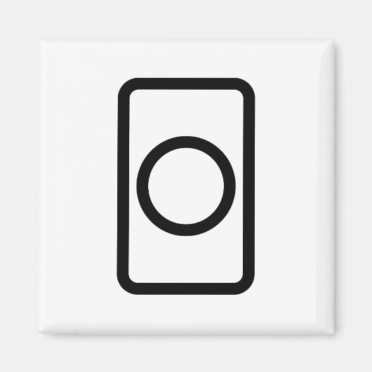 ツェナーカード |中空円 マグネット (正面)