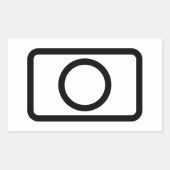 ツェナーカード |中空円 長方形シール (正面)