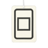 ツェナーカード |白抜き四角 カーエアーフレッシュナー (正面)