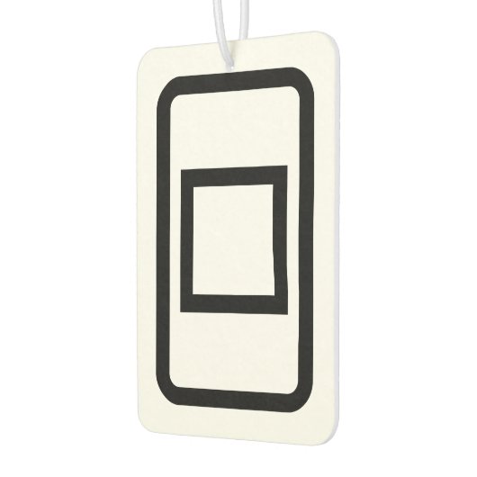 ツェナーカード |白抜き四角 カーエアーフレッシュナー (左)